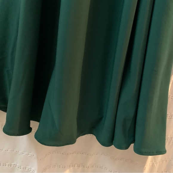 DB Jersey A-Line Bridesmaid Forrest Green Maxi Slip Dress Knot Detail💐 - Picture 13 of 16